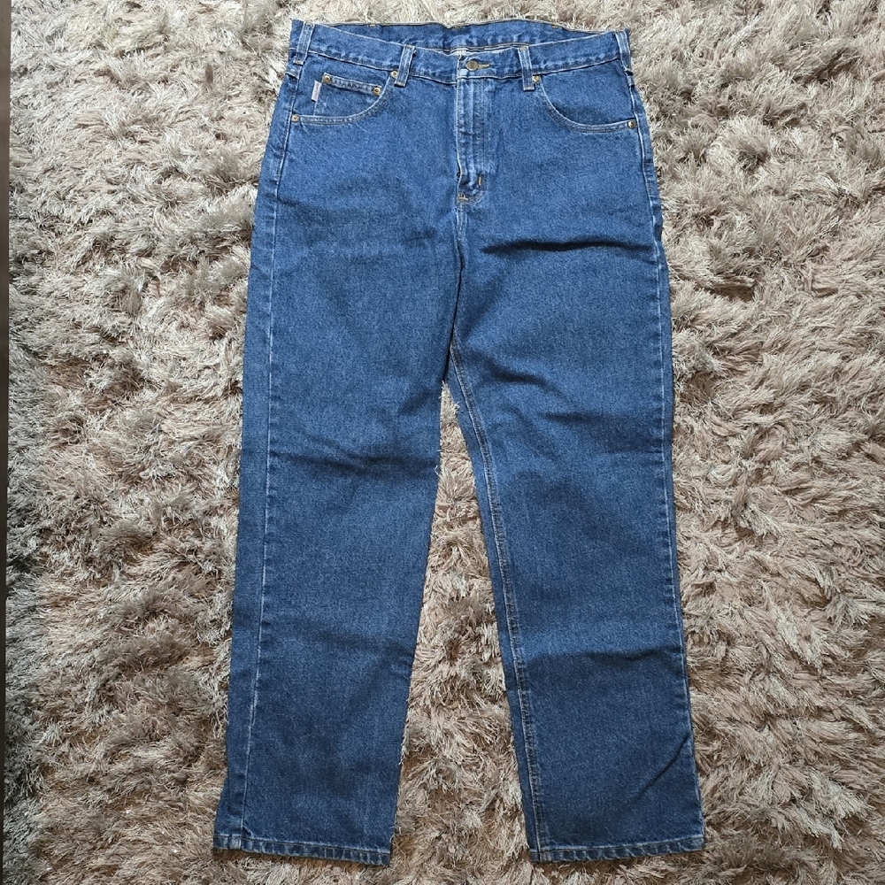 Carhartt Blue Denim Jeans. Never Worn. Mens Size 36x32 Traditional